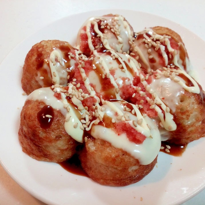 チーズと明太子のたこ焼き レシピ 作り方 By ぷ みぃまま 楽天レシピ
